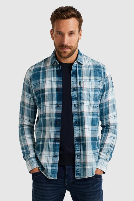 PME legend long sleeve shirt indigo yarndyed